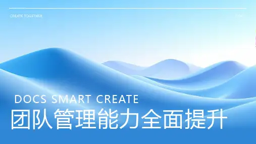 团队管理能力