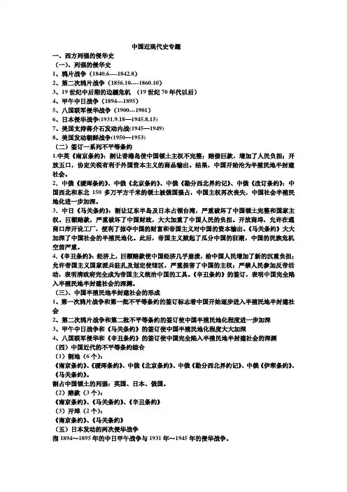 中国近现代史专题