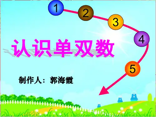 大班认识10以内单双数ppt课件