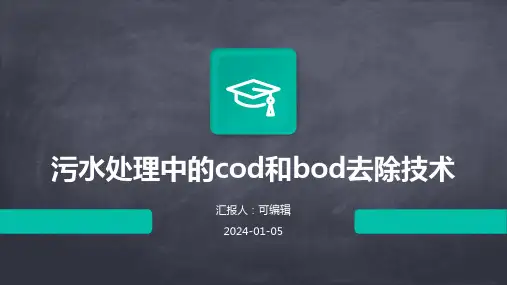 污水处理中的COD和BOD去除技术