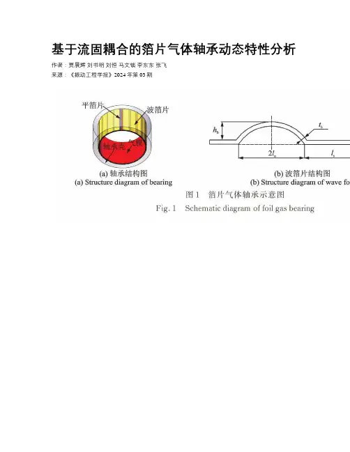 基于流固耦合的箔片气体轴承动态特性分析