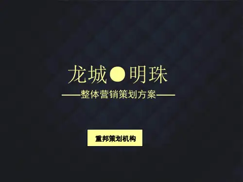 天水龙城明珠整体营销策划方案
