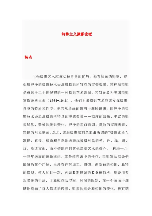 纯粹主义摄影流派