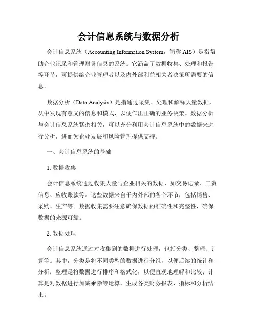 会计信息系统与数据分析