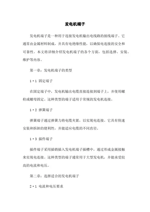发电机端子