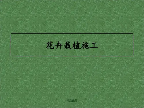 花卉栽植施工ppt课件