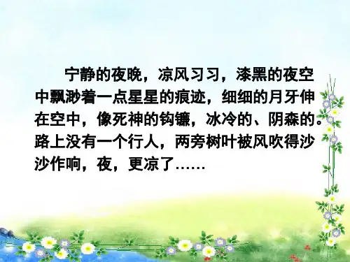 小升初语文资料  环境描写课件 23张幻灯片
