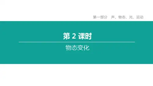 2020年苏科版中考物理复习课件：第02课时  物态变化