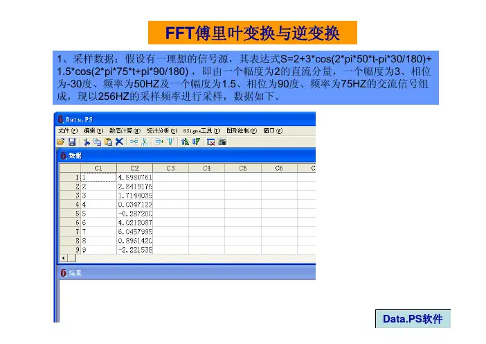 FFT傅里叶变换与逆变换