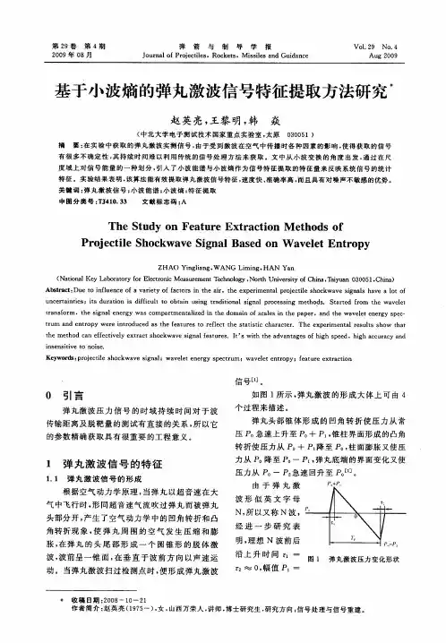 基于小波熵的弹丸激波信号特征提取方法研究