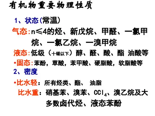 有机化学的物理性质