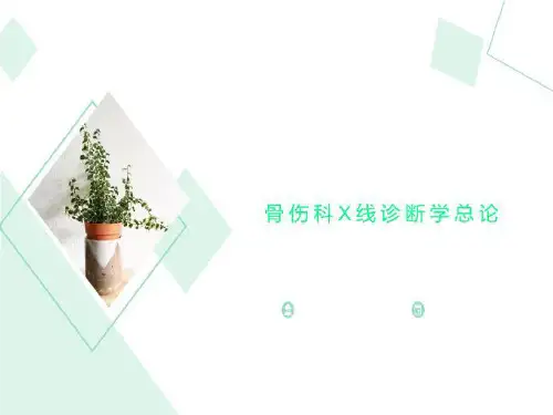 骨伤科X线诊断学总论