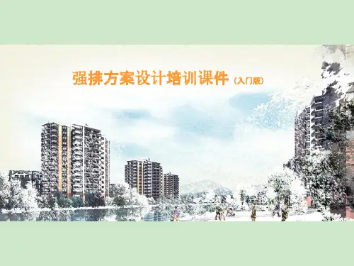 房地产强排方案设计培训课件