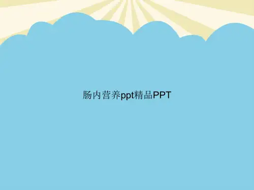 【正式版】肠内营养ppt精品PPTPPT资料