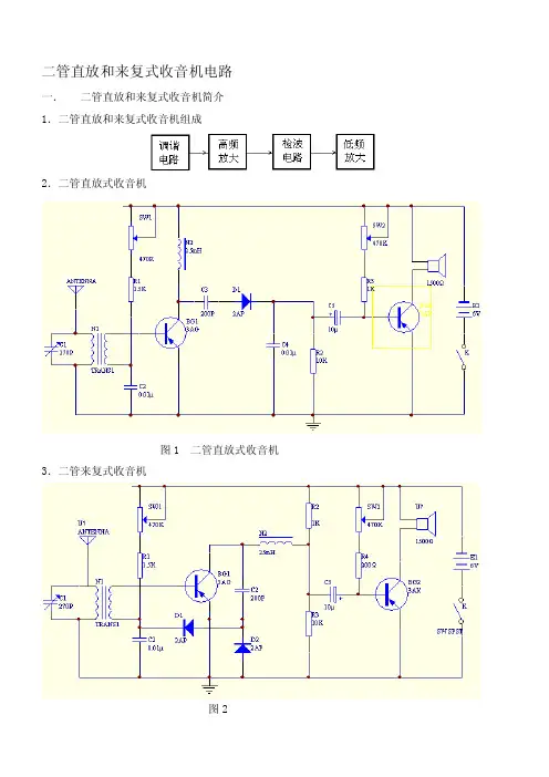 最新二管直放和来复式收音机