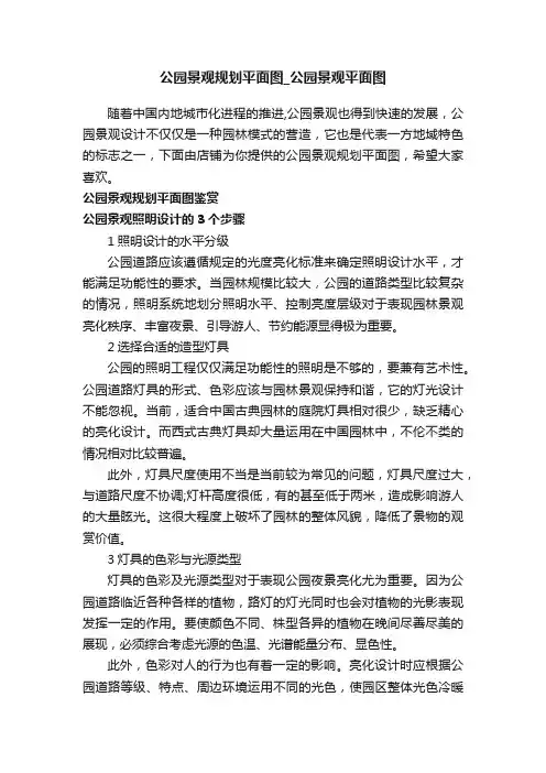公园景观规划平面图_公园景观平面图
