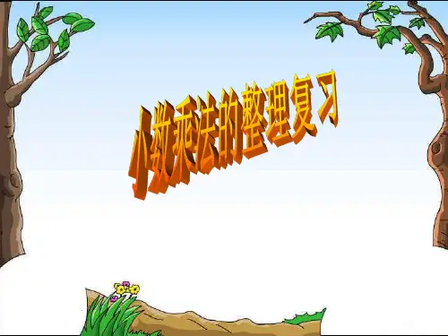 人教版五年级数学上第一单元小数乘法整理与复习课件(共21张PPT)