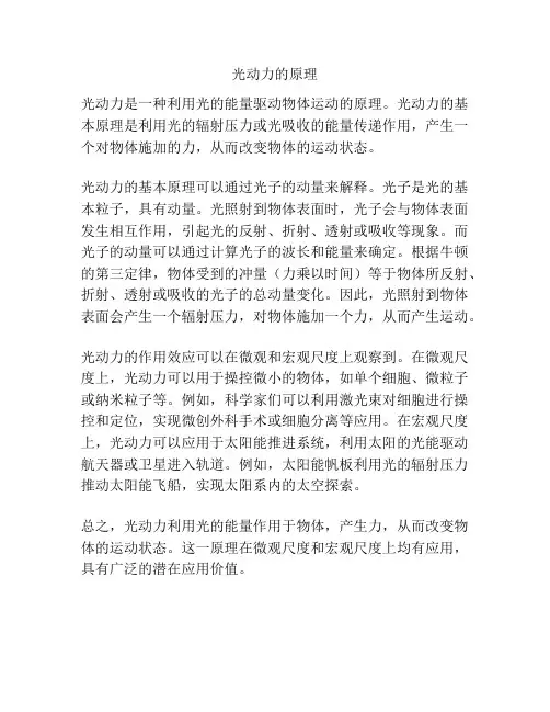 光动力的原理