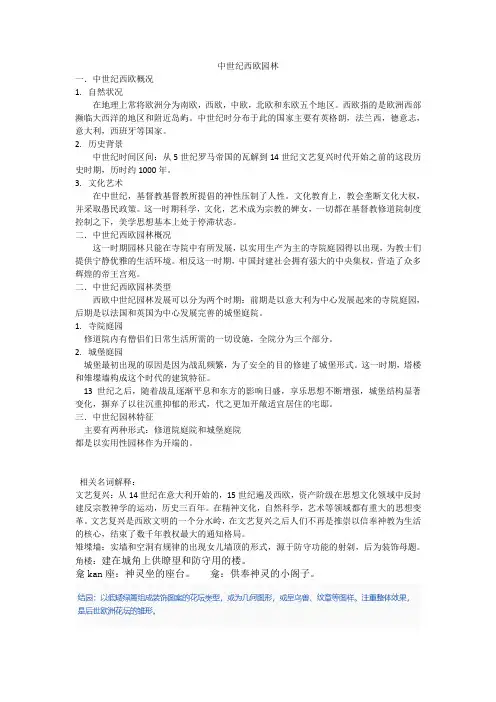 中世纪西欧园林