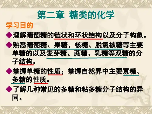 第二章 糖类的化学