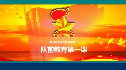 辛店完小一年级少先队队前教育第一课