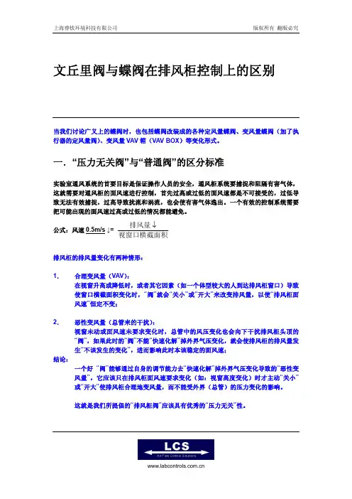 文丘里阀和蝶阀的区别