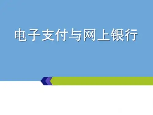 电子支付与网上银行0312