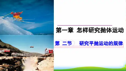 新沪科版高中物理必修二 第一章 怎样研究抛体运动《1.2 研究平抛运动的规律》课件(讲授式)34张