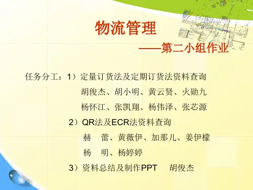物流管理—供应链管理方法介绍