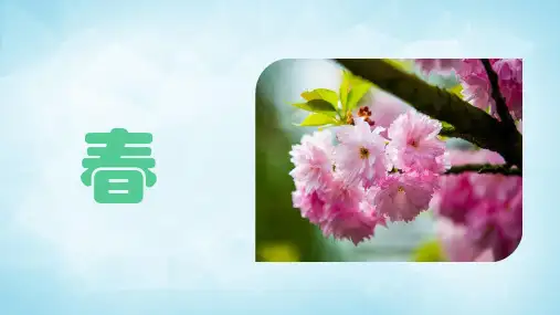 统编版语文七年级上册第1课《春》课件(共29张PPT)