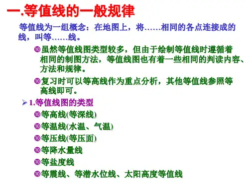 考点3等值线专题