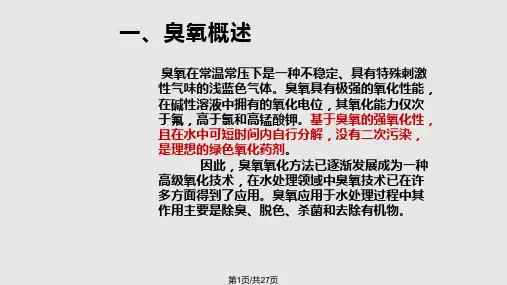臭氧氧化PPT课件