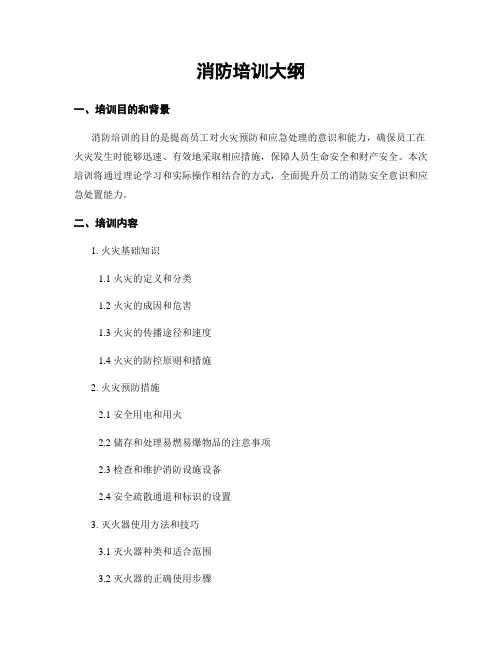 消防培训大纲