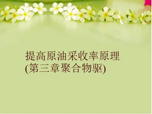 提高原油采收率原理(第三章聚合物驱)