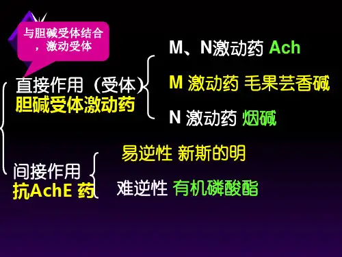 药理学胆碱受体激动药精品PPT课件