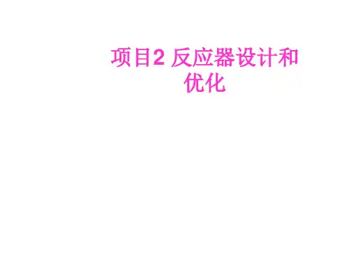 化学反应过程与设备(反应器设计和优化)