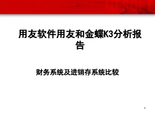 用友和金蝶的功能比较PPT课件