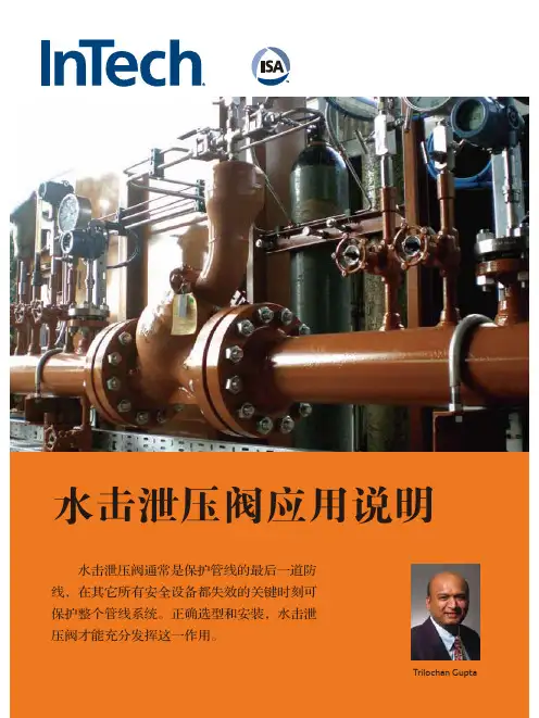 水击泄压阀应用说明