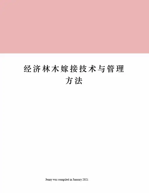 经济林木嫁接技术与管理方法