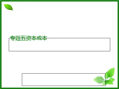 资本成本培训课件(PPT 58张)