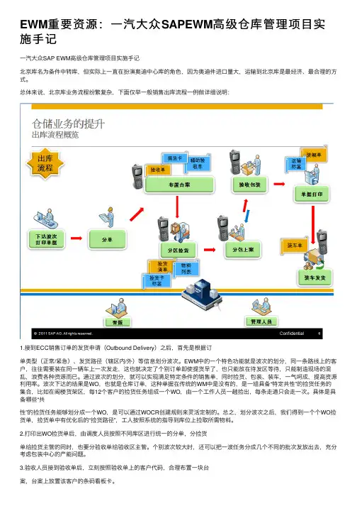 EWM重要资源：一汽大众SAPEWM高级仓库管理项目实施手记