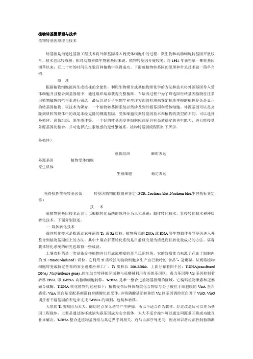 植物转基因原理与技术