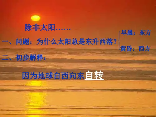 地球自转PPT教学课件