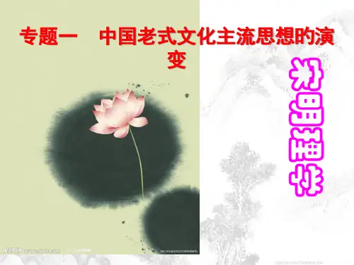 专题一宋明理学