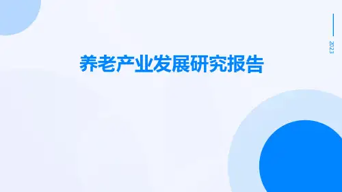 养老产业发展研究报告