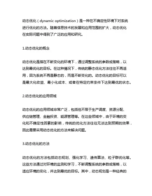 dynamic optimization 中译本