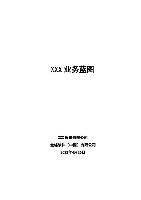 业务蓝图模板