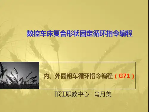 G71循环指令编程解析