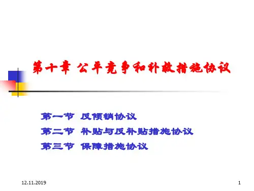 公平竞争和补救措施协议(PPT 52页)