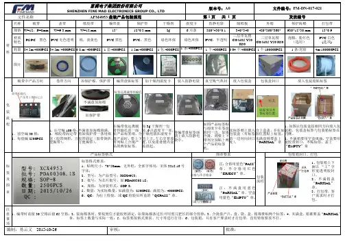 盘装包装规范(通用修改版)